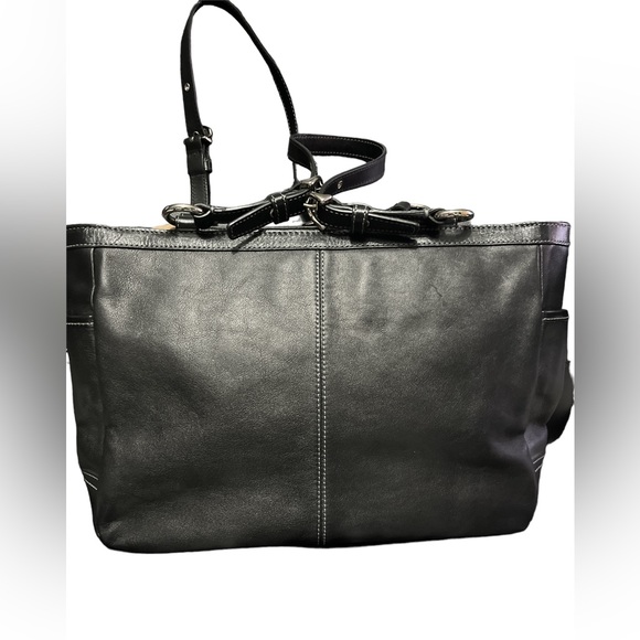 COACH Ashley Black Leather Shoulder Bag Used in Excellent  Condition !!!! - Picture 4 of 8